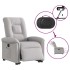 Sillón eléctrico reclinable elevable de tela gris