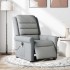 Sillón reclinable de masaje eléctrico tela gris