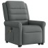 Silla de masaje reclinable de pie de tela gris