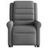 Silla de masaje reclinable de pie de tela gris