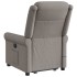 Sillón reclinable de masaje elevable tela gris