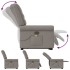 Sillón reclinable de masaje elevable tela gris