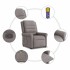 Sillón reclinable de masaje elevable tela gris
