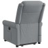Sillón de masaje eléctrico reclinable elevable tela gris