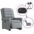 Sillón de masaje eléctrico reclinable elevable tela gris