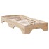 Estructura de cama sin colchón apilable 80x200 cm madera