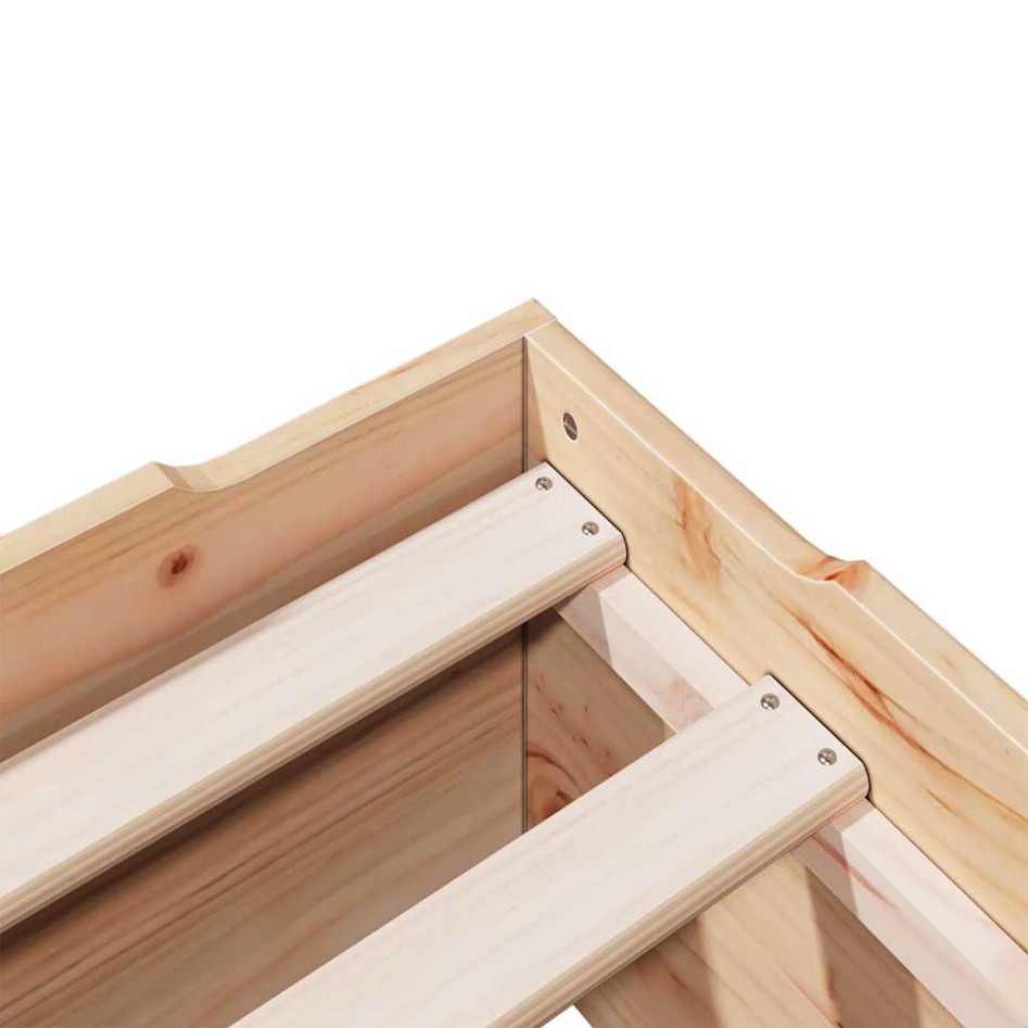 Estructura de cama sin colchón apilable 80x200 cm madera
