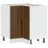 Mueble bajo esquinero de cocina Lucca marrón