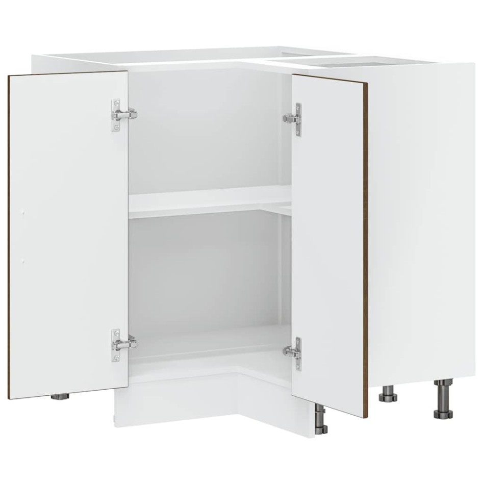 Mueble bajo esquinero de cocina Lucca marrón