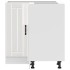 Mueble bajo esquina de cocina Lucca alto brillo