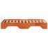 Estructura de cama apilable sin colchón marrón cera 80x200