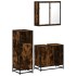 Set de muebles baño 3 pzas madera contrachapada roble