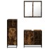 Set de muebles baño 3 pzas madera contrachapada roble