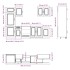 Mueble de cocina Kalmar blanco 7 piezas madera