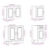 Mueble de cocina Kalmar blanco 7 piezas madera