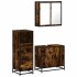 Set de muebles baño 3 pzas madera contrachapada roble