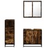 Set de muebles baño 3 pzas madera contrachapada roble