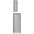 Set de muebles de baño 3 pzas madera contrachapada gris