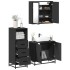 Juego de muebles de baño 3 pzas madera contrachapada