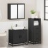 Juego de muebles de baño 3 pzas madera contrachapada
