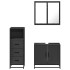 Juego de muebles de baño 3 pzas madera contrachapada