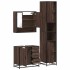 Set de muebles baño 3 pzas madera contrachapada roble