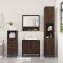 Set de muebles baño 3 pzas madera contrachapada roble