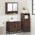 Set de muebles baño 3 pzas madera contrachapada roble