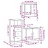 Set de muebles baño 3 pzas madera contrachapada roble