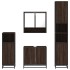 Set de muebles baño 4 pzas madera contrachapada roble