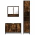 Set de muebles baño 3 pzas madera contrachapada roble