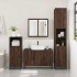 Set de muebles baño 4 pzas madera contrachapada roble