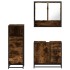 Set de muebles baño 3 pzas madera contrachapada roble