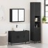 Juego de muebles de baño 3 pzas madera contrachapada