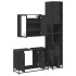 Juego de muebles de baño 3 pzas madera contrachapada