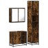 Set de muebles baño 3 pzas madera contrachapada roble