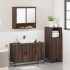 Set de muebles baño 3 pzas madera contrachapada roble