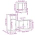 Set de muebles baño 3 pzas madera contrachapada roble