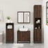 Set de muebles baño 4 pzas madera contrachapada roble