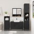 Juego de muebles de baño 3 pzas madera contrachapada