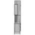 Set de muebles de baño 3 pzas madera contrachapada gris