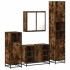 Set de muebles baño 4 pzas madera contrachapada roble