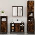 Set de muebles baño 4 pzas madera contrachapada roble