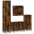 Set de muebles baño 4 pzas madera contrachapada roble
