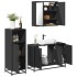 Juego de muebles de baño 3 pzas madera contrachapada