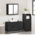 Juego de muebles de baño 3 pzas madera contrachapada