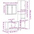 Set de muebles baño 3 pzas madera contrachapada roble