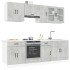 Mueble cocina Kalmar gris hormigón 8 pzas madera