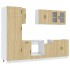 Mueble cocina Kalmar roble sonoma 8 pzas madera