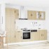 Mueble cocina Kalmar roble sonoma 8 pzas madera